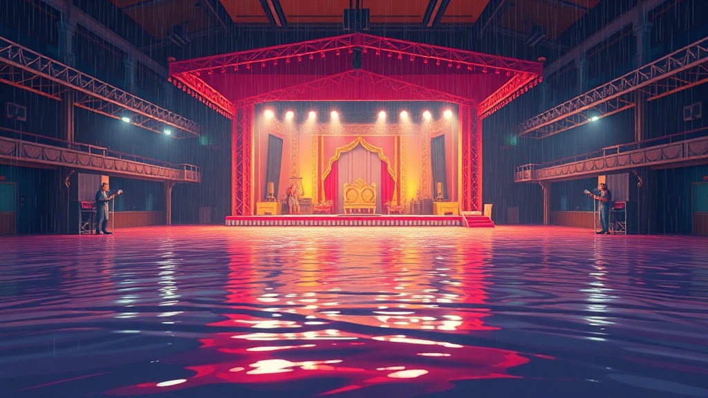 Rajkot Garbas Disrupted by Sudden Downpour