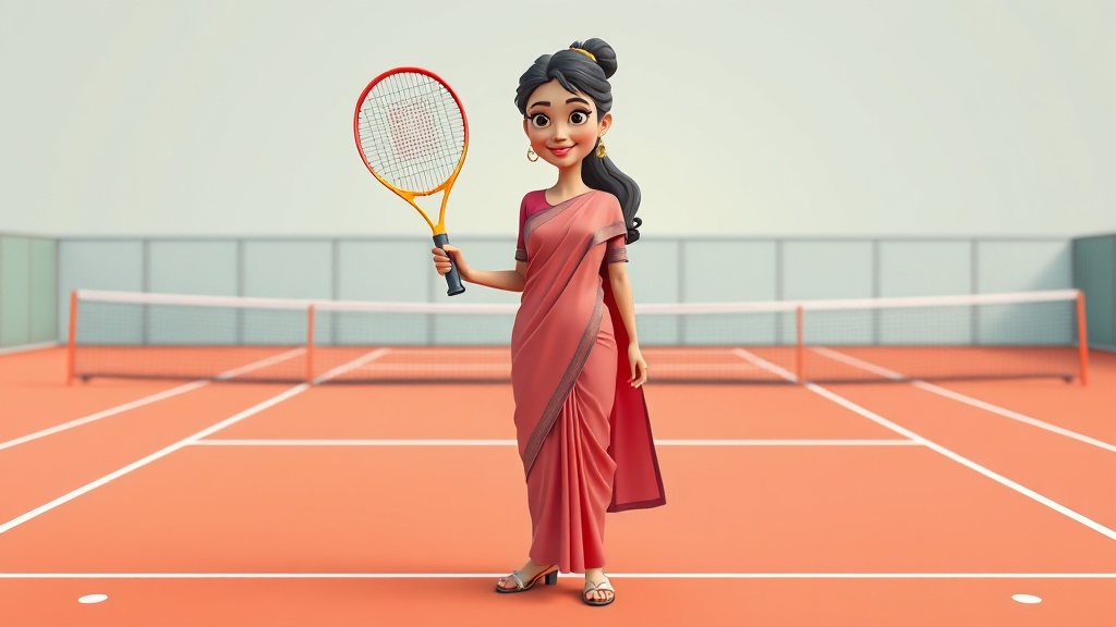 Salwar-Clad Lakshmi Conquers Wimbledon Player, Becomes Asia's First Woman Champ