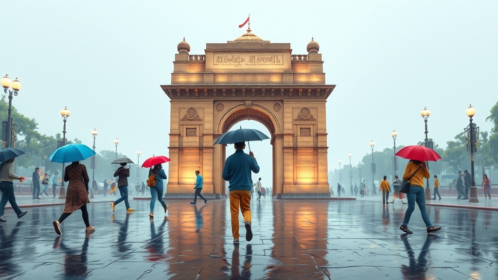 Delhi Shivers as Unseasonal Rains Sweep the Capital