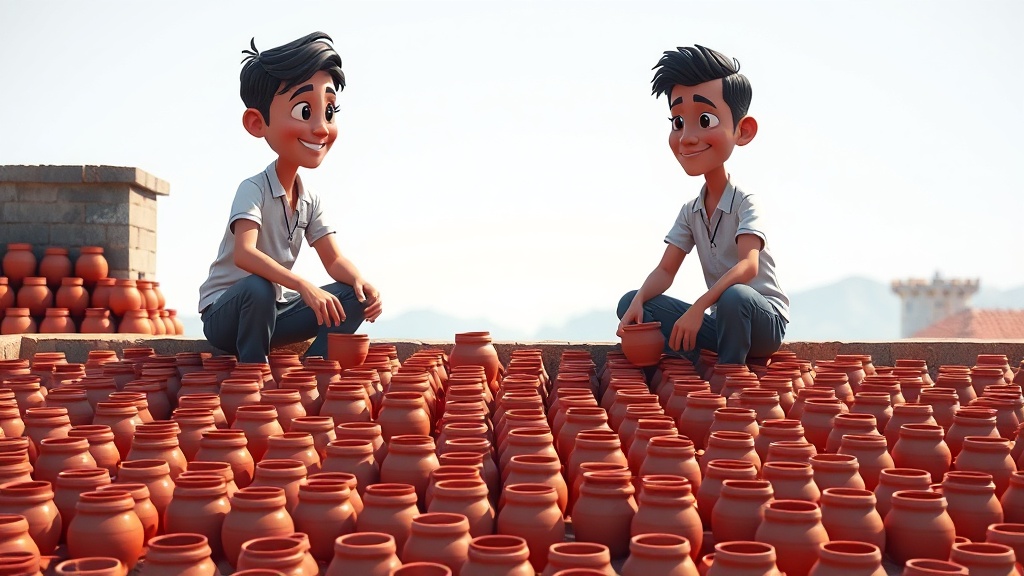 Dhanbad Potters Battle Wet Weather to Fulfill Diwali Demand