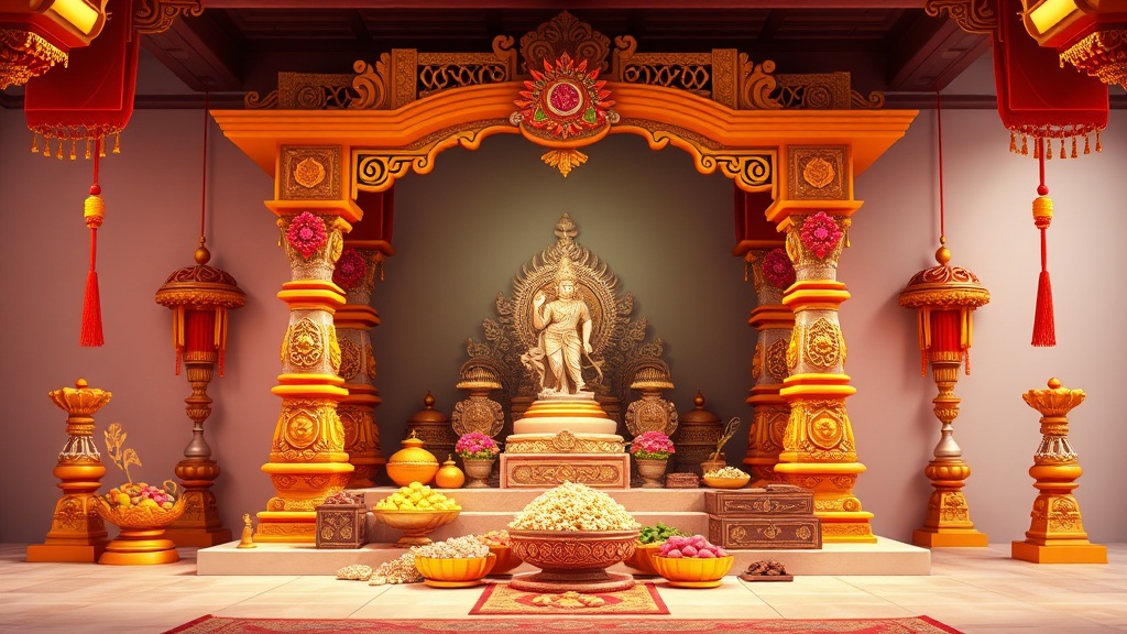 Devotees Flock to Lucknow Temples for Lakshmi Puja