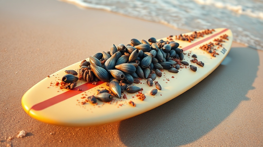 Barnacle-Covered Surfboard's Epic Journey from Tasmania to New Zealand