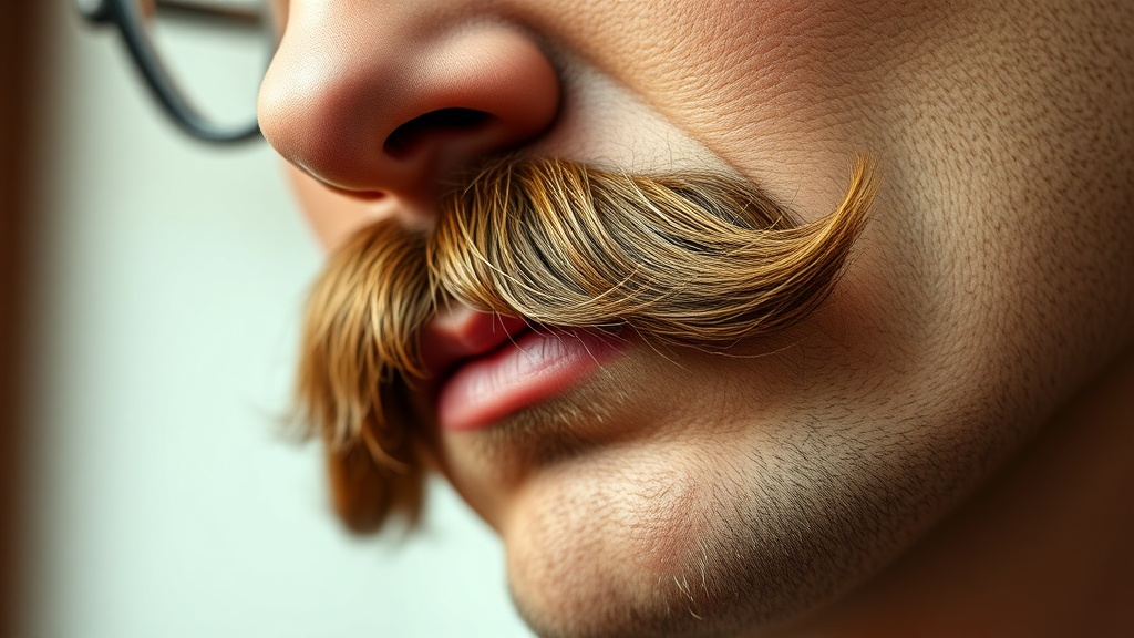 Adivi Sesh Sports Retro Moustache for Dacoit Flashback