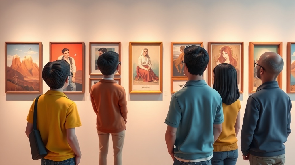 Diverse Artists Showcase Unique Artworks at Kala Yatra Exhibition