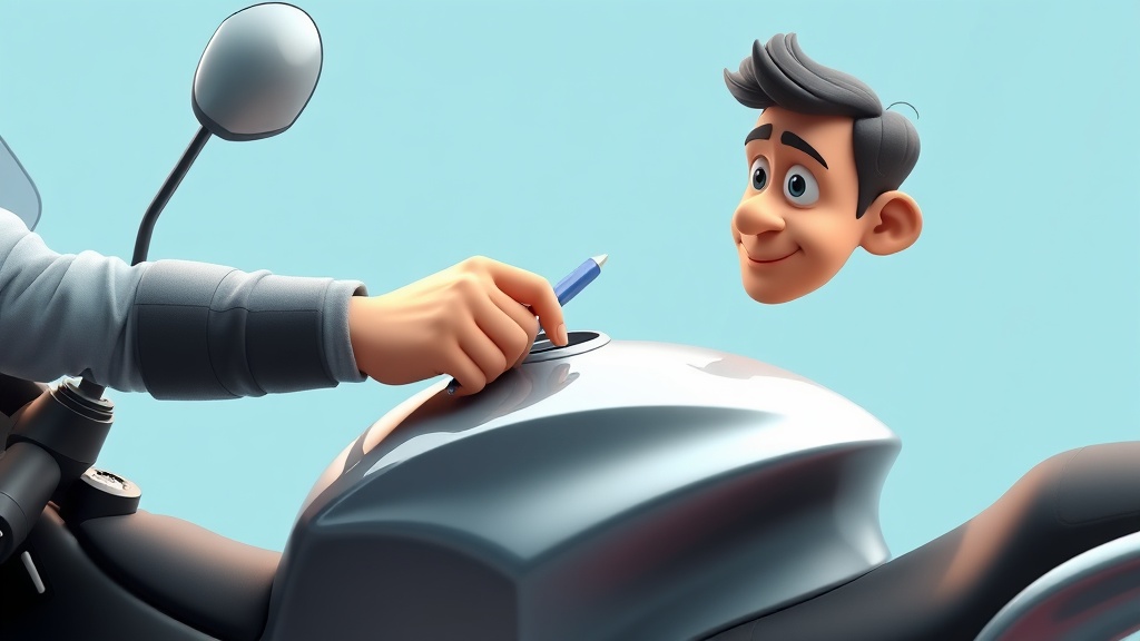 Cricket Icon Dhoni Surprises Fan with Bike Autograph