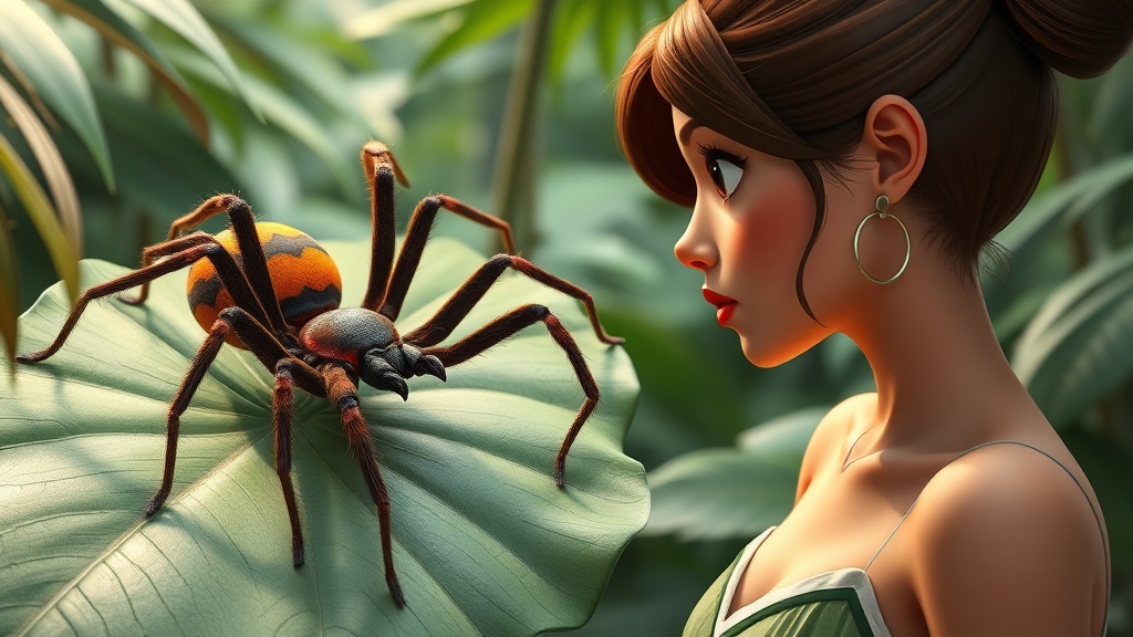 Duchess Holds World's Largest Spider in Peruvian Amazon