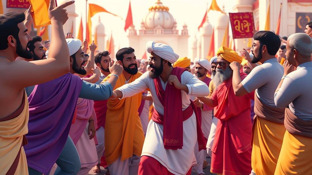 Violent Clash Erupts During Durga Idol Immersion in Cuttack