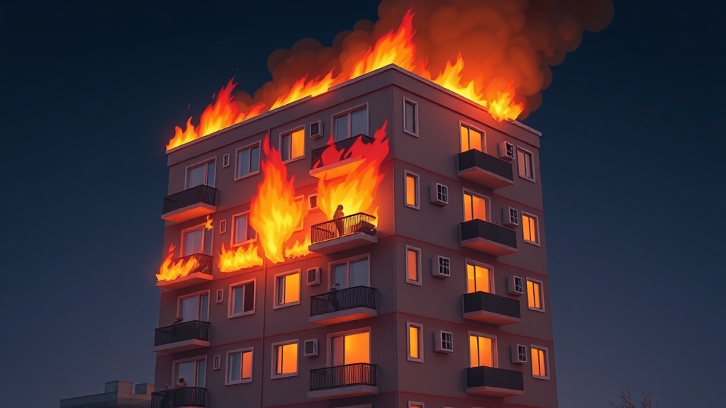 Couple Defy Death, Escape Raging Apartment Fire by Climbing Down Pipes