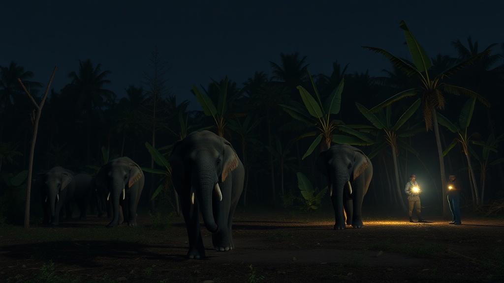 Elephants Rampage, Devastating Farms in Tamil Nadu