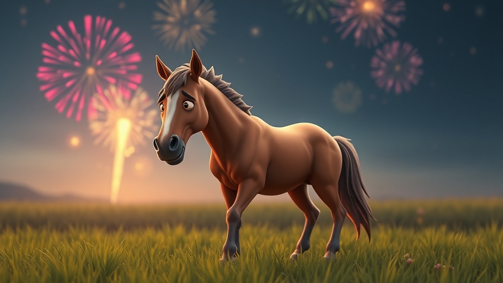 Fireworks Fright: Horses Spooked by Private Party Display