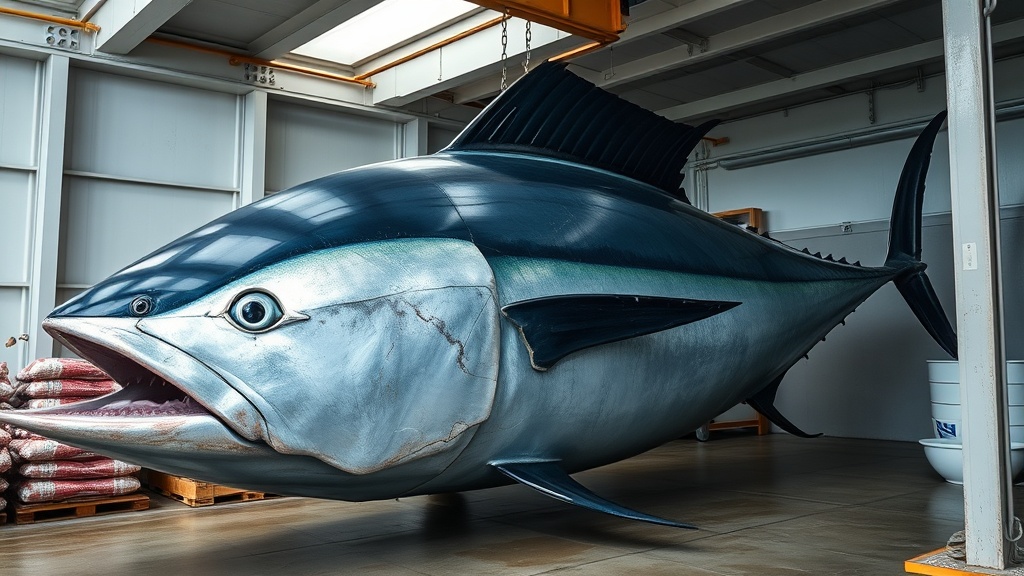 Giant Tuna Record Stands: 1,496 lbs of Ocean Power