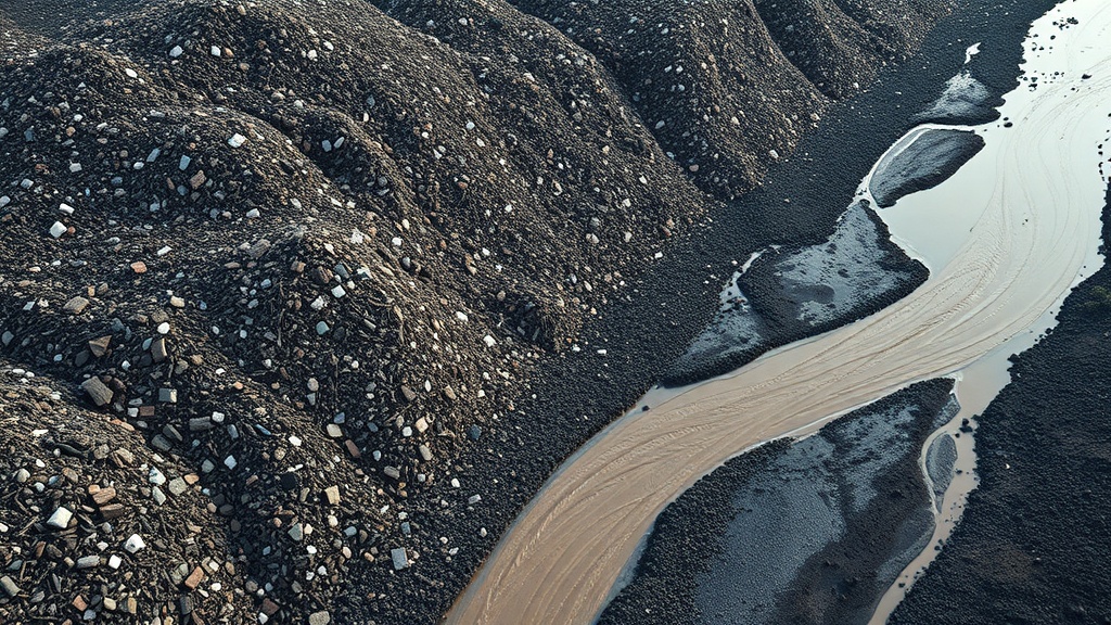 Illegal Waste Piles Breach River Severn Floodplain