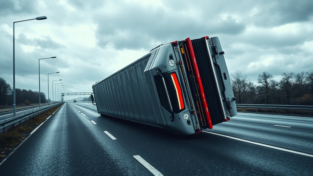 Storm Bram Overturns 10 Lorries on M74