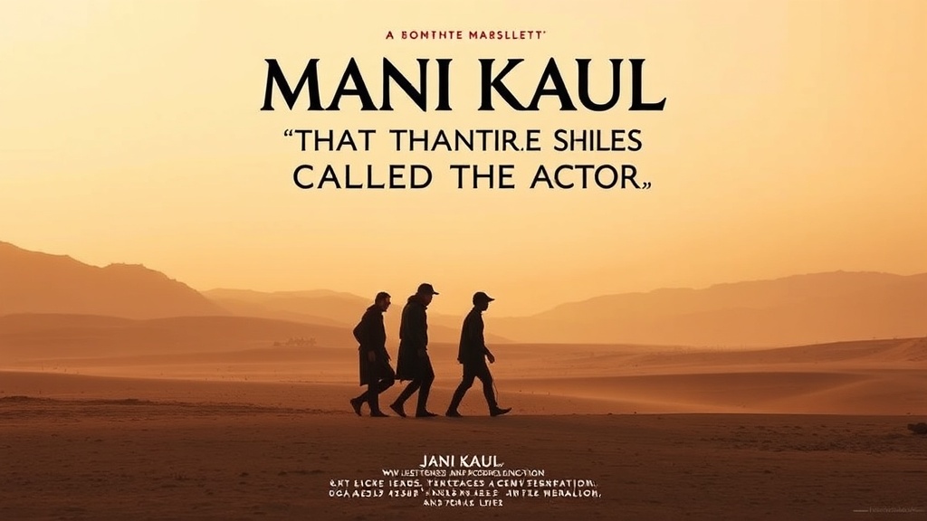 Mita Vasisht Unveils Mani Kaul's Cinematic Soul