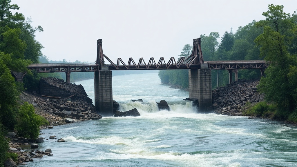 Montana Bridge Washed Away by Raging Creek