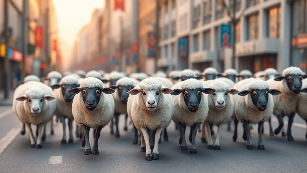 Sheep Parade Through Nuremberg's City Center in Beloved Annual Tradition