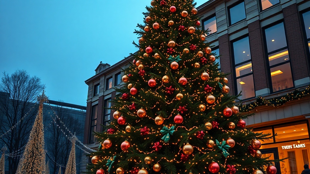 Philly Tree Lights Up City Hall for Holidays