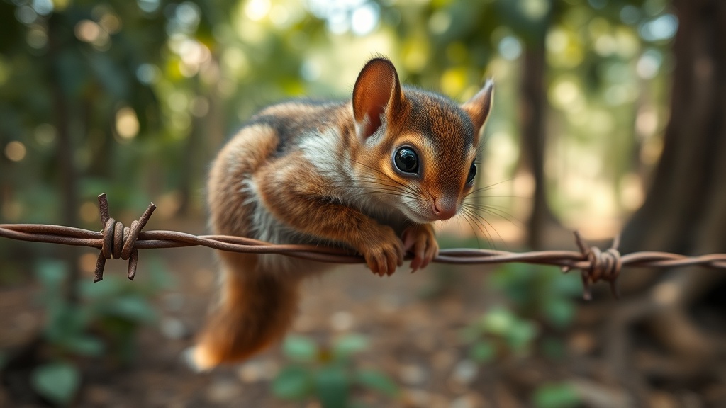 Rare Flying Squirrel Rescued from Barbed Wire Trap