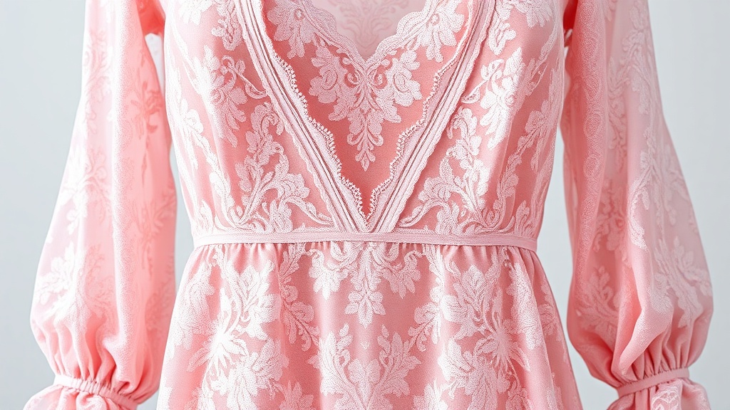 Debutante Dazzles in Pink Lace Couture