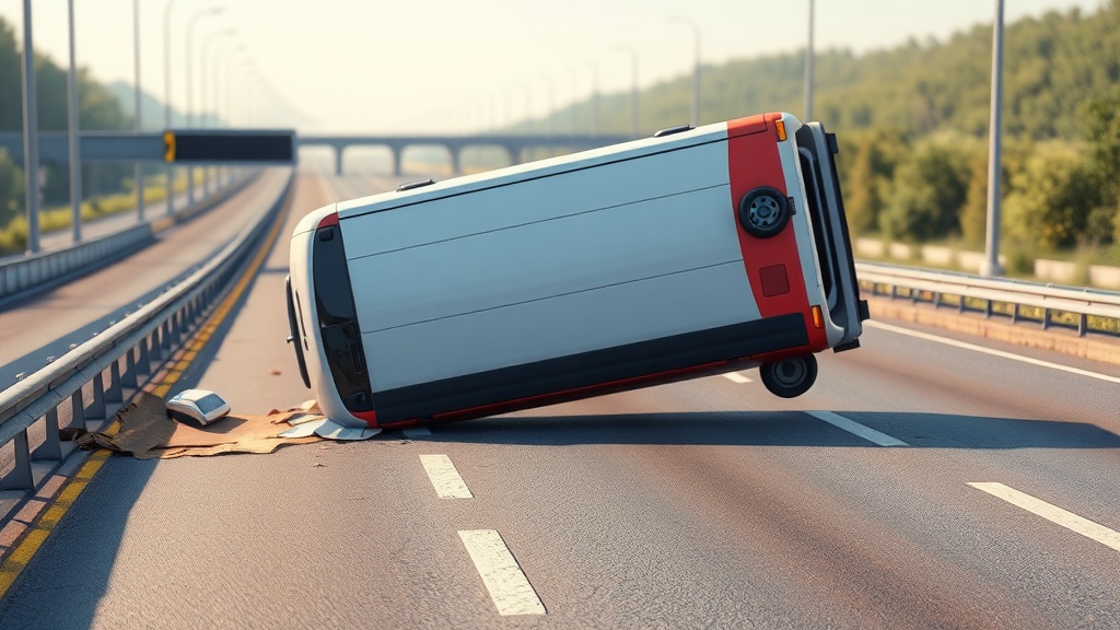 Van Flips on A30 in Devon, Causing Lengthy Closure