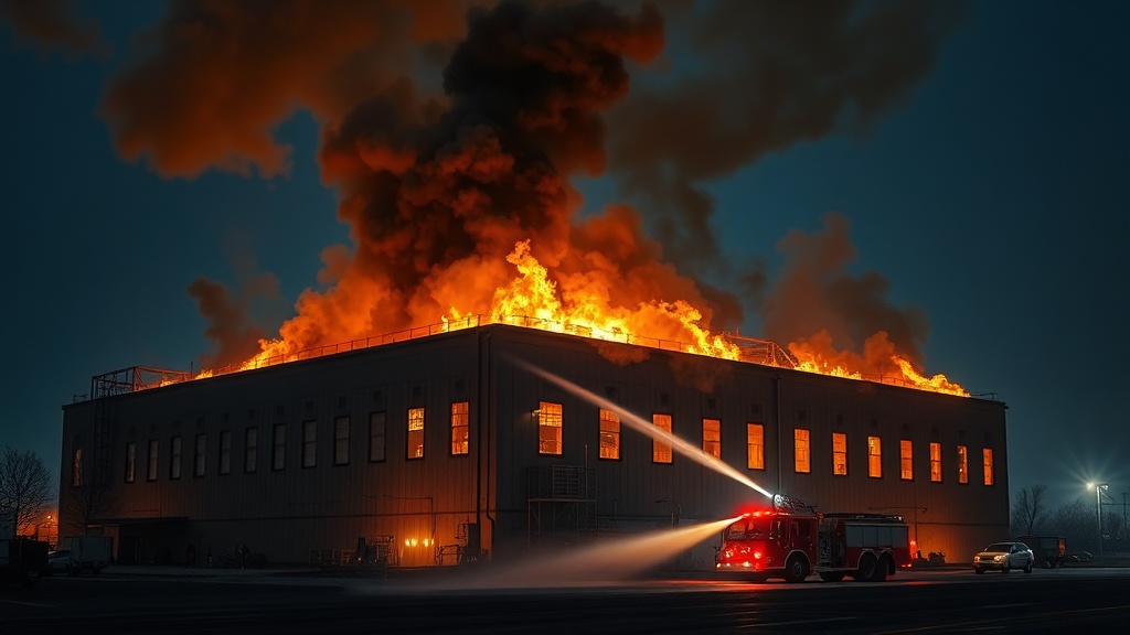 Sydney Factory Erupts in Fiery Blast