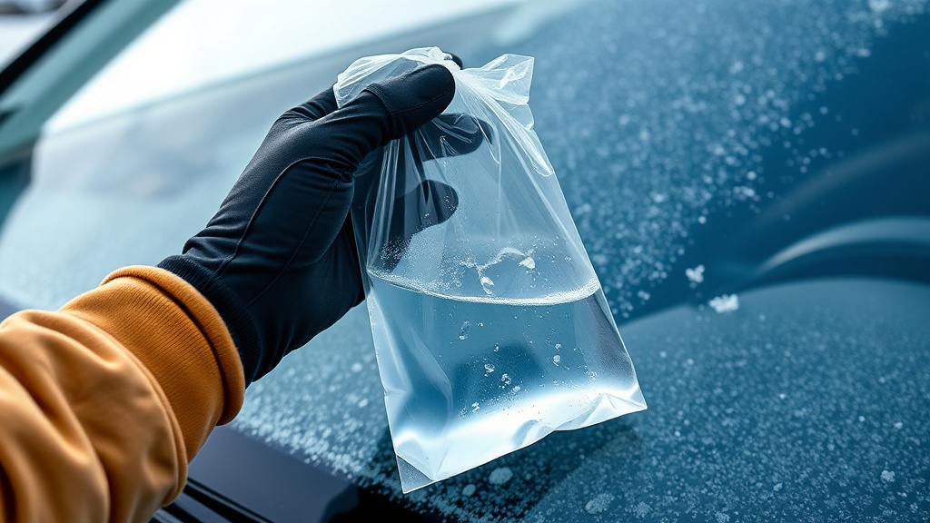 Warm Water Trick for Icy Windscreens