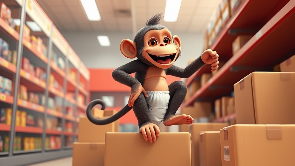 Diaper-Wearing Monkey Unleashes Chaos in Texas Halloween Store