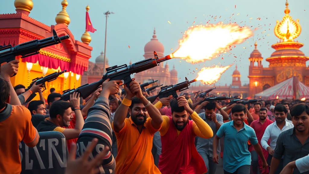 Gunfire Disrupts Diwali Puja Celebration, Three Injured in Dhanbad