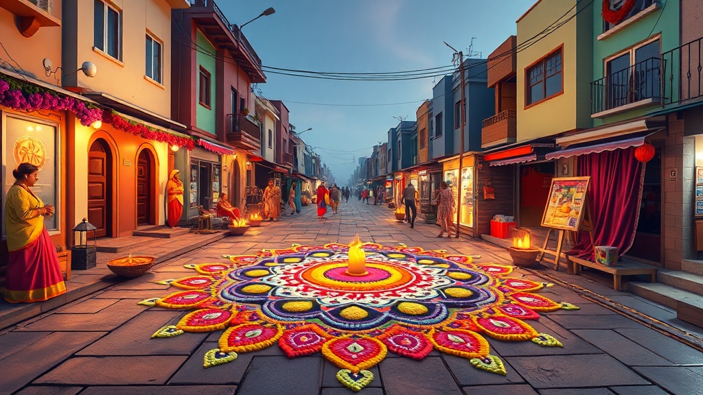 Vadodara's Dazzling Diwali Rangoli Tradition Captivates Crowds
