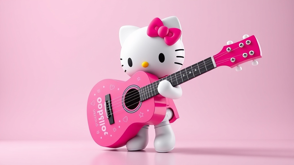 Hello Kitty Guitars Blend Loog's Design and Fender's Heritage