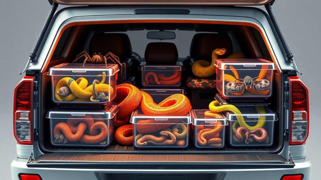 Hundreds of Rare Reptiles, Spiders Seized in Texas Border Smuggling Bust