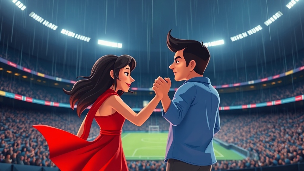 Couple's Bollywood-Inspired Dance Steals the Show at Cricket World Cup