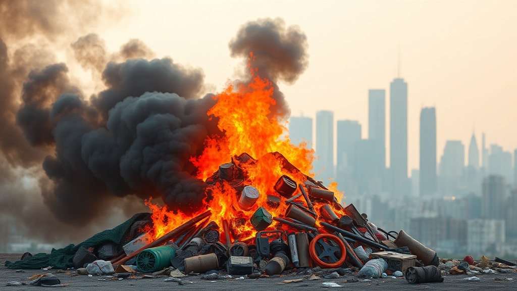 Garbage Fires Choke Gurugram as Pollution Woes Persist