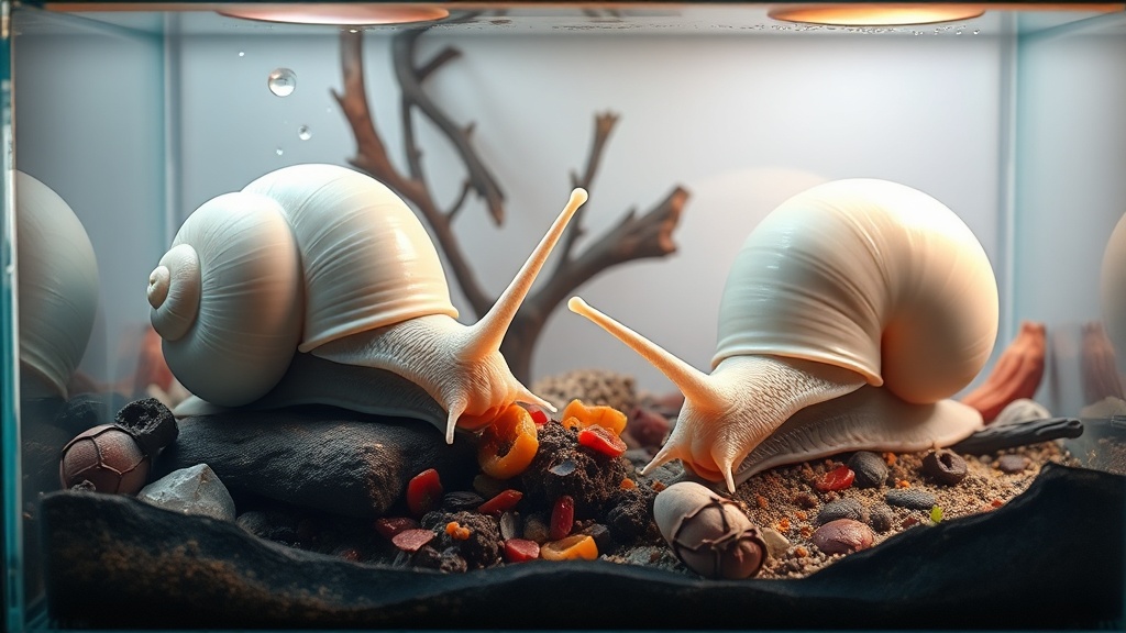 Rare Albino Land Snails Rescued from Abandoned Vivarium