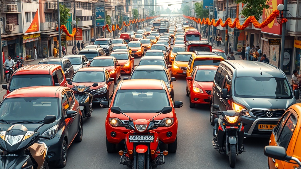 Noida Diwali Rush Chokes Sector 18 and Atta Markets