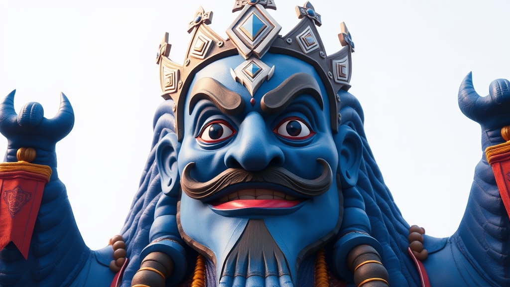 Lucknow's Eco-Friendly 'Green' Ravan Effigy Stands Tall at 65 Feet
