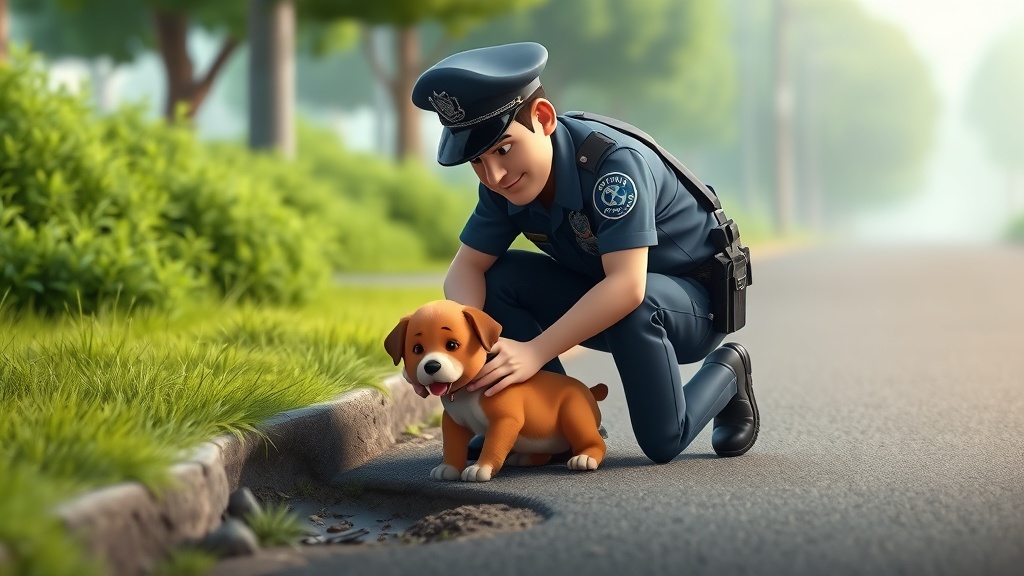 Heroic Tamil Nadu Cop Rescues Trapped Puppy, Wins Hearts Online